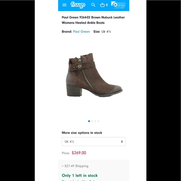 Paul Green heels ankle boots size 4.5 - Picture 2 of 9